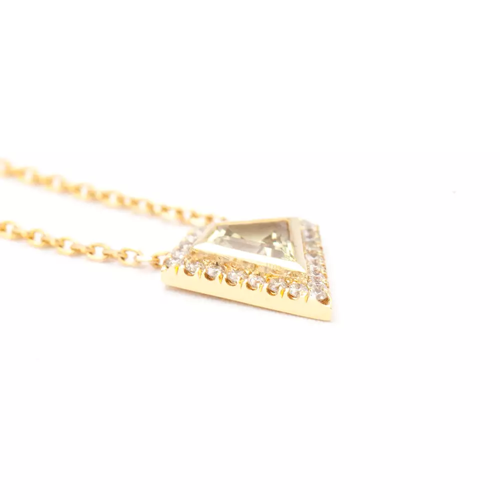 0.70 ct Yellow Grande Mosaic Shape Necklace