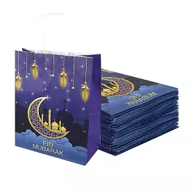 10pcs eid mubarak gift bags ramadan kareem eid mubarak decoration 2024 candy packaging pouch