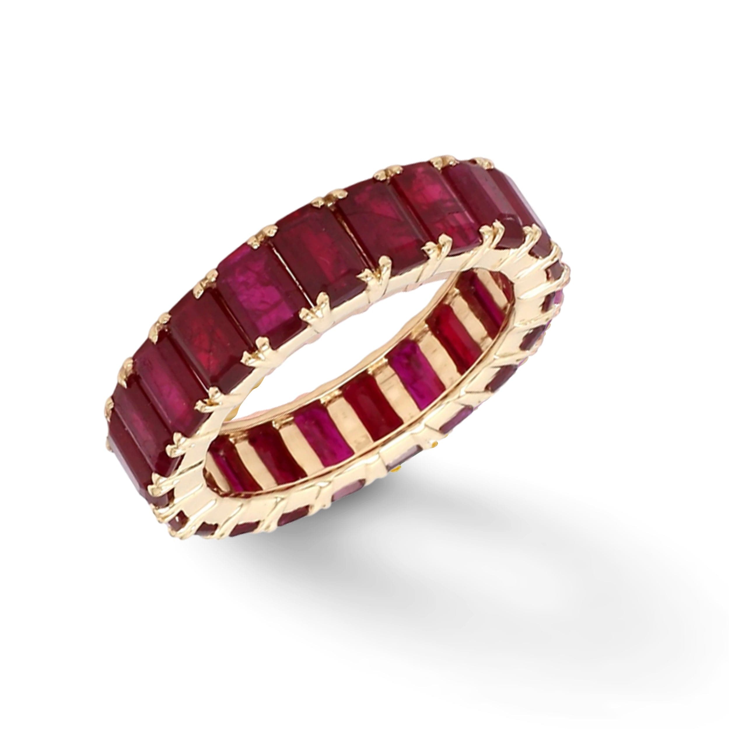 14K or 18K Gold Ruby Eternity Band