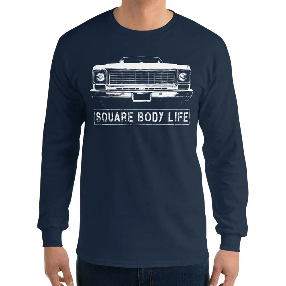 73-75 Square Body Long Sleeve Shirt Based on 70s Truck Front End