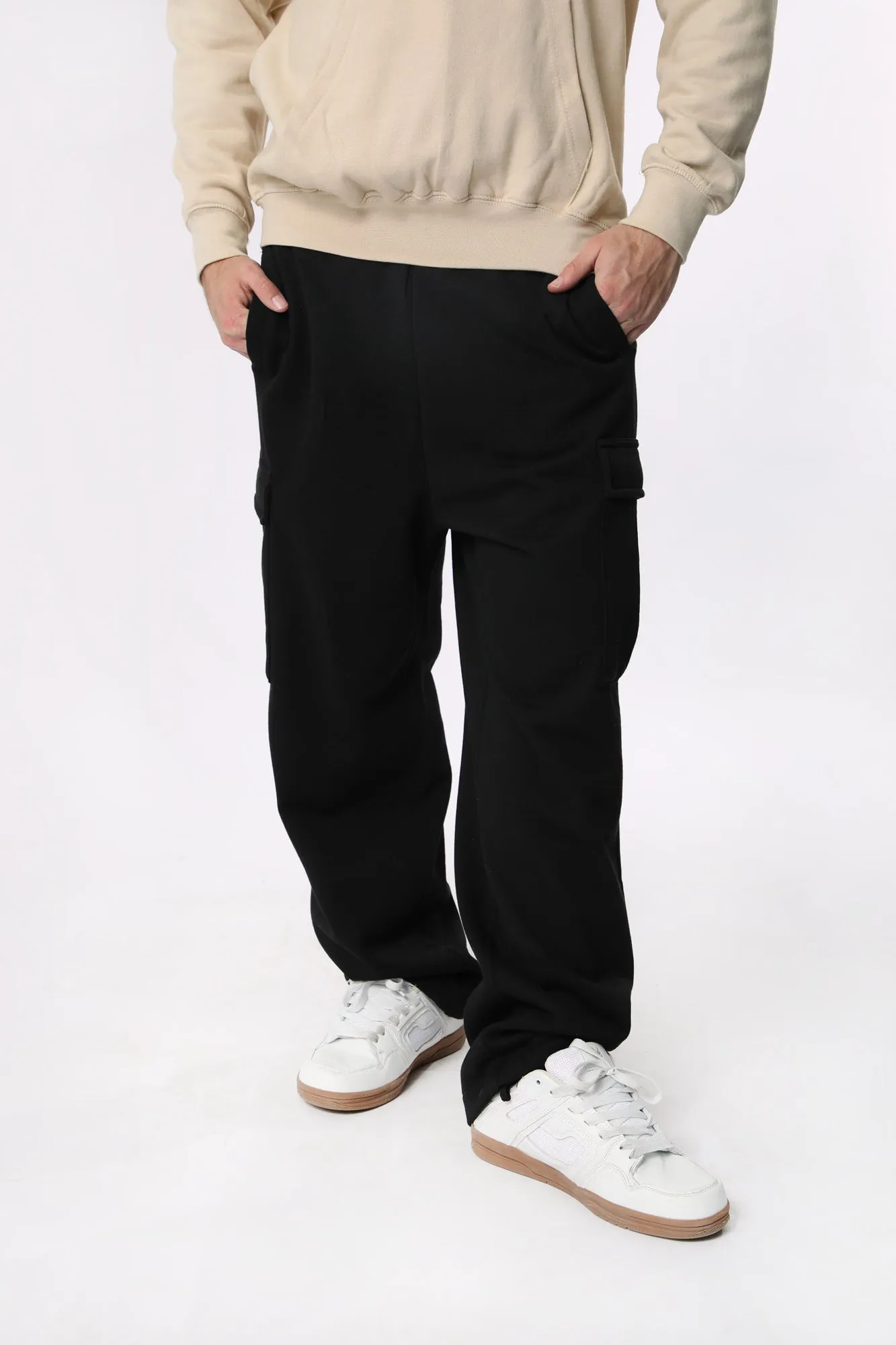 Amnesia Mens Fleece Cargo Jogger