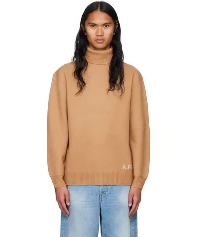 A.P.C. Tan Walter Turtleneck