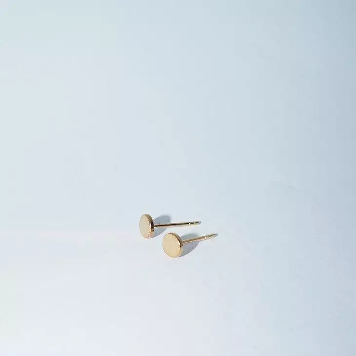 Baby Studs Earrings, 14k Gold Vermeil