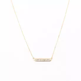 Baguette Bar Necklace