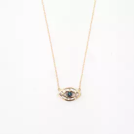 Baguette Evil Eye Necklace