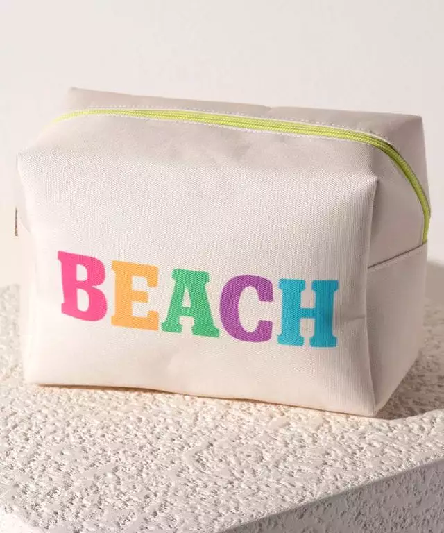 Beach Zip Pouch - Natural