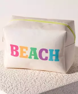 Beach Zip Pouch - Natural