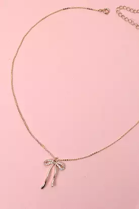 Bow Pendant Necklace