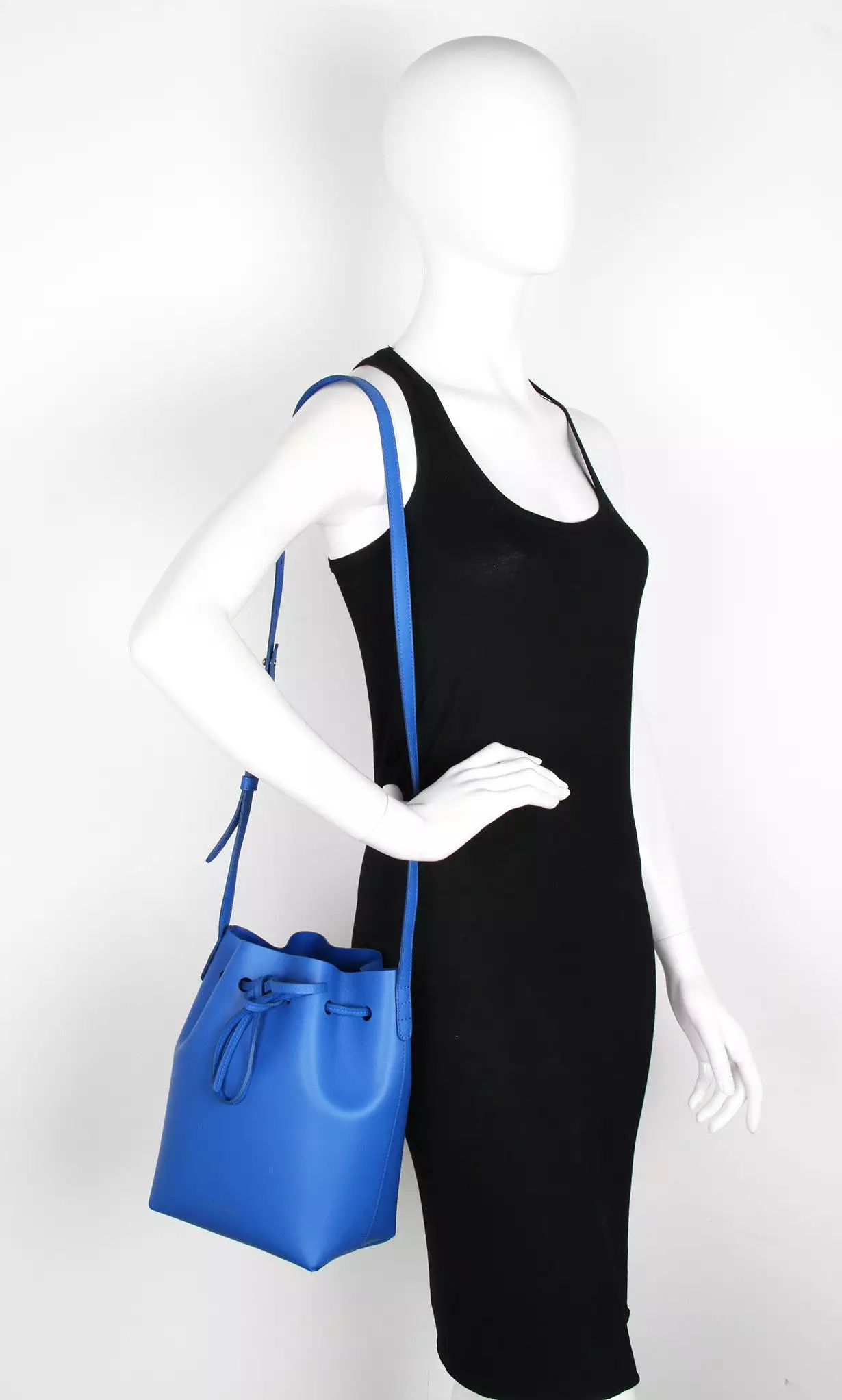 Bucket Bag Mini Calf, Royal/Royal