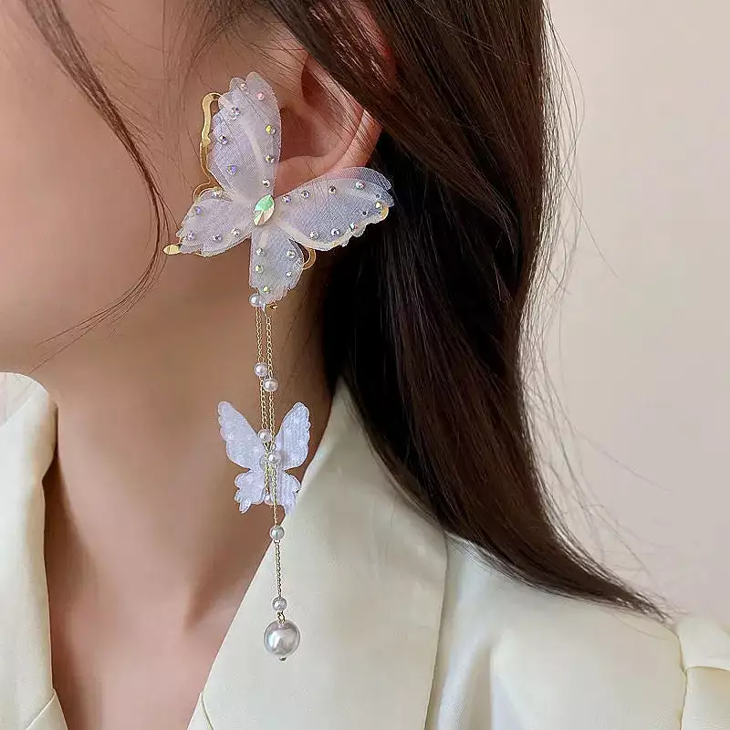 Butterfly Pearl Earrings