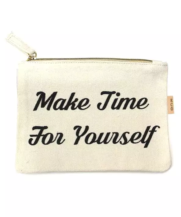 Canvas Pouch - Make Time For Yourself