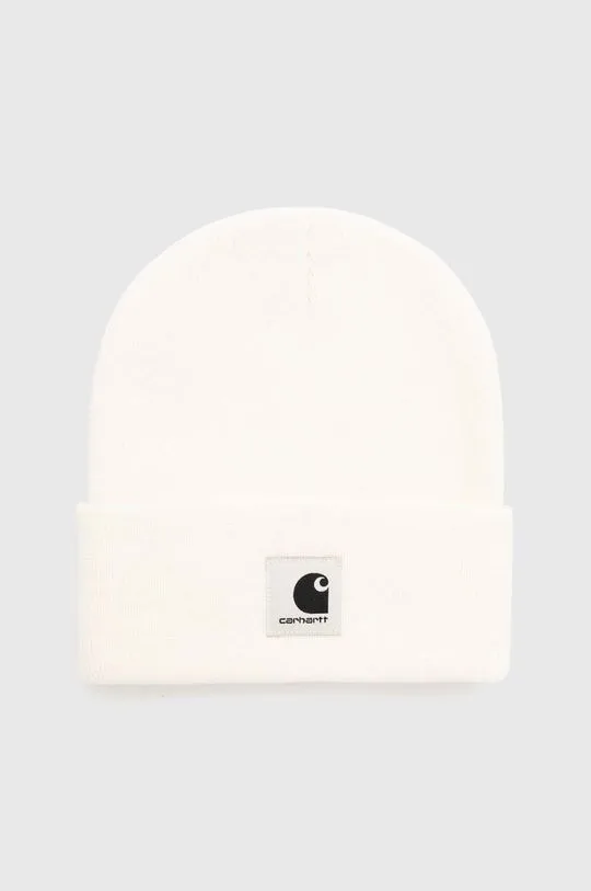 Carhartt WIP beanie Ashley Beanie beige color thick knit I031970.D6XX