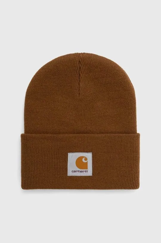 Carhartt WIP beanie brown color