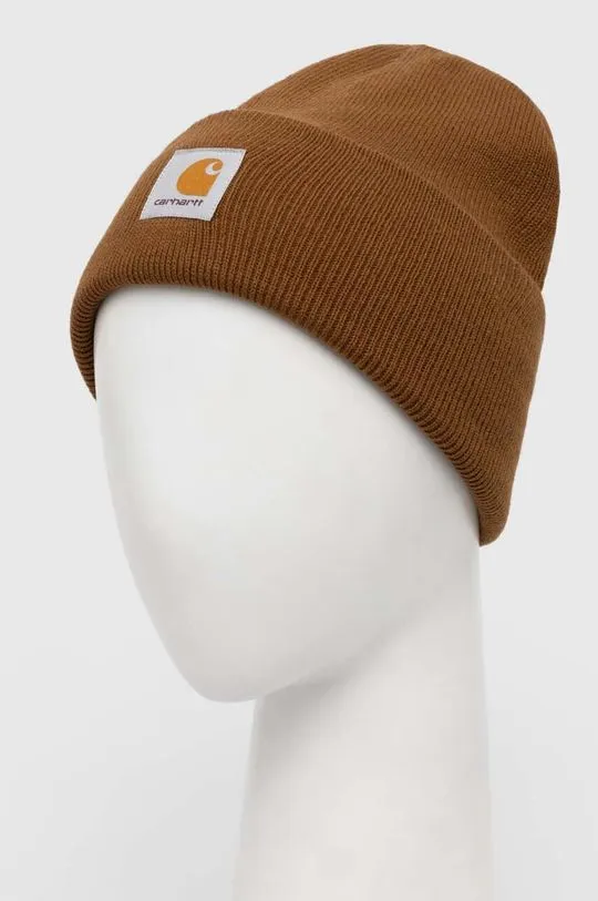 Carhartt WIP beanie brown color