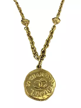 Chanel CC Medallion Pendant Necklace