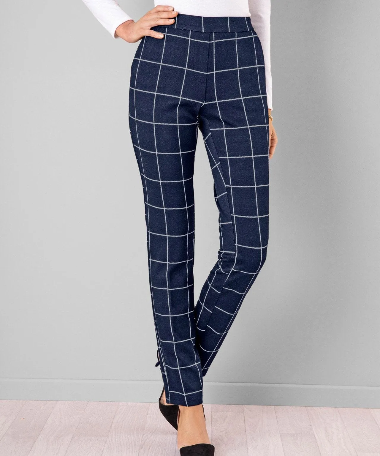 Check Pull-on Trousers