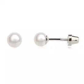 Cherished Moments - Sterling Silver Pearl Earrings