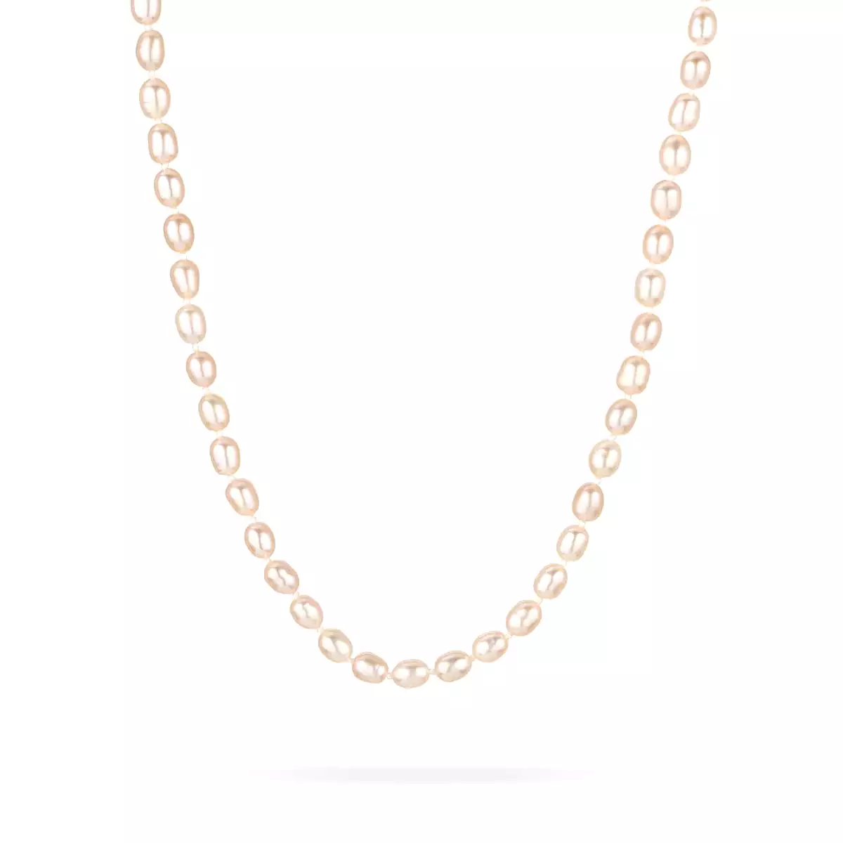 Chunky Pink Seed Pearl 16 Necklace