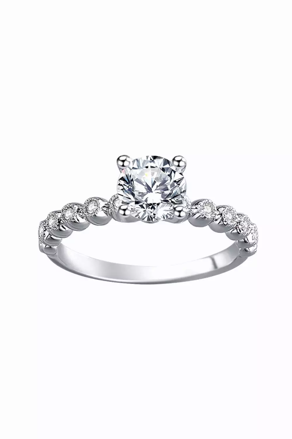 Classic 4-Prong Moissanite Ring