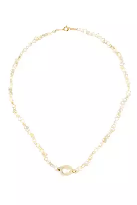 Cream Natural Keshi Pearl Necklace