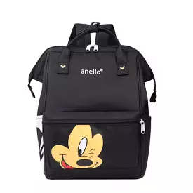 Disney Mickey Mouse Large Capacity Mummy Bag Backpack Student Canvas Schoolbag Backpack Boys Girls Large Capacity Travel Bag S34