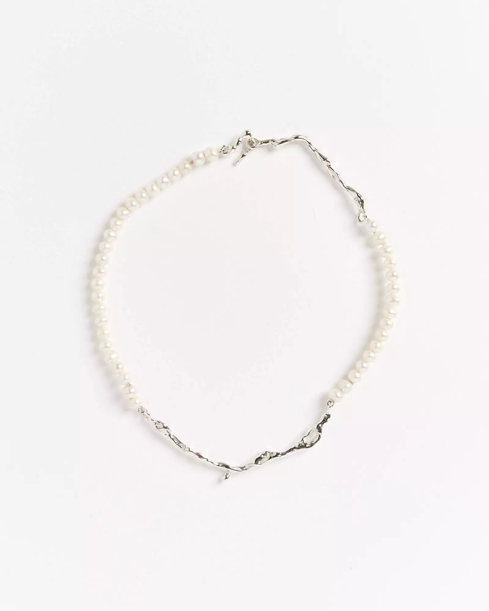 Drip Perla Collar in Sterling Silver