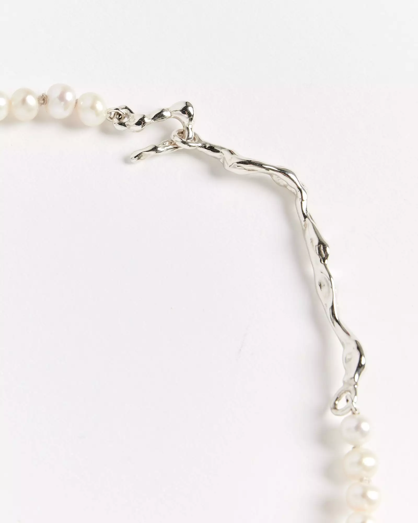 Drip Perla Collar in Sterling Silver