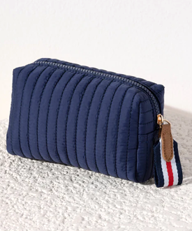 Ezra Small Cosmetic Pouch - Navy