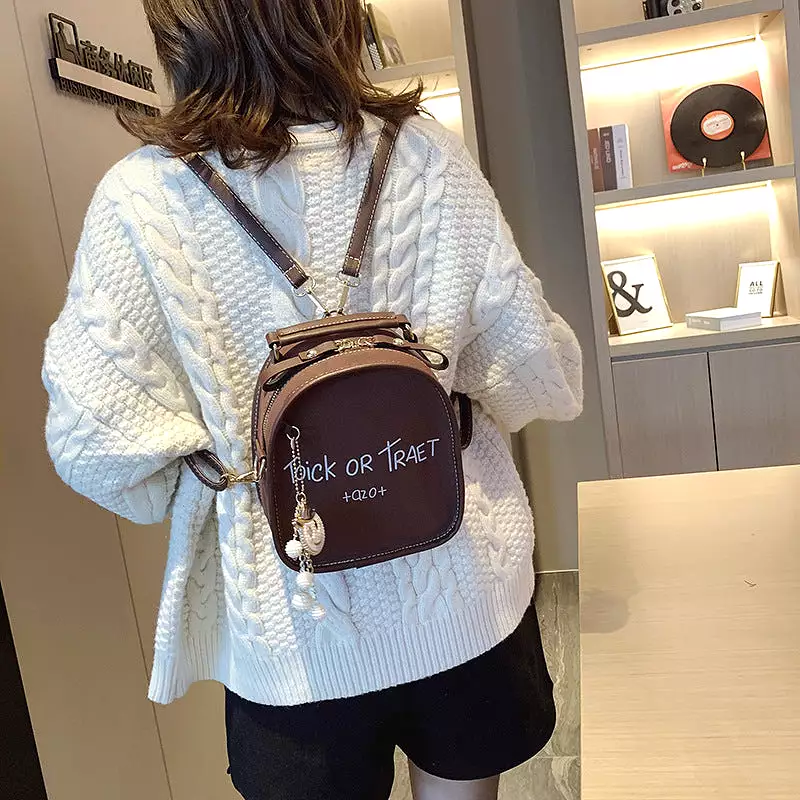 Fashion Versatile Crossbody Bag Mini Small Backpack