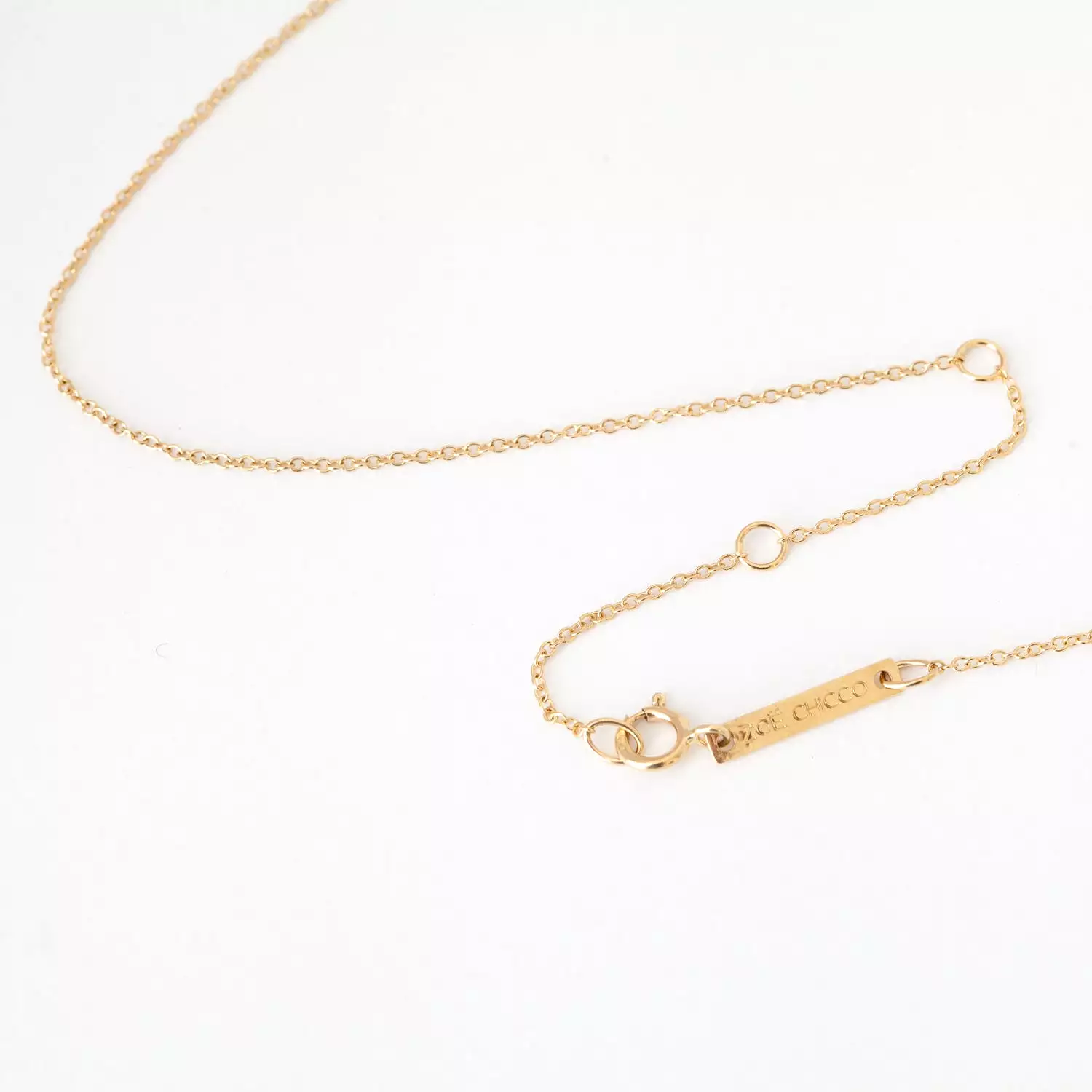 Five Graduated Prong Diamond & Gold Bar Necklace