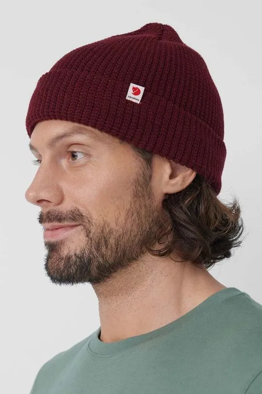 Fjallraven beanie Tab red color F84767.356