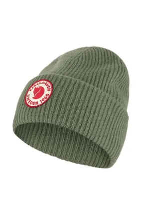 Fjallraven wool beanie 1968 Logo green color F78142.677