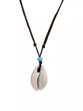 Flat Half Shell With Beads Necklace