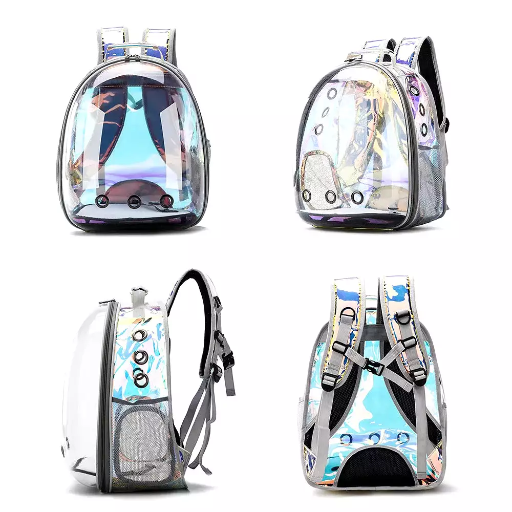 Free shipping Cat bag Breathable Portable Pet Carrier Bag Outdoor Travel backpack for cat and dog Transparent Space pet Backpack