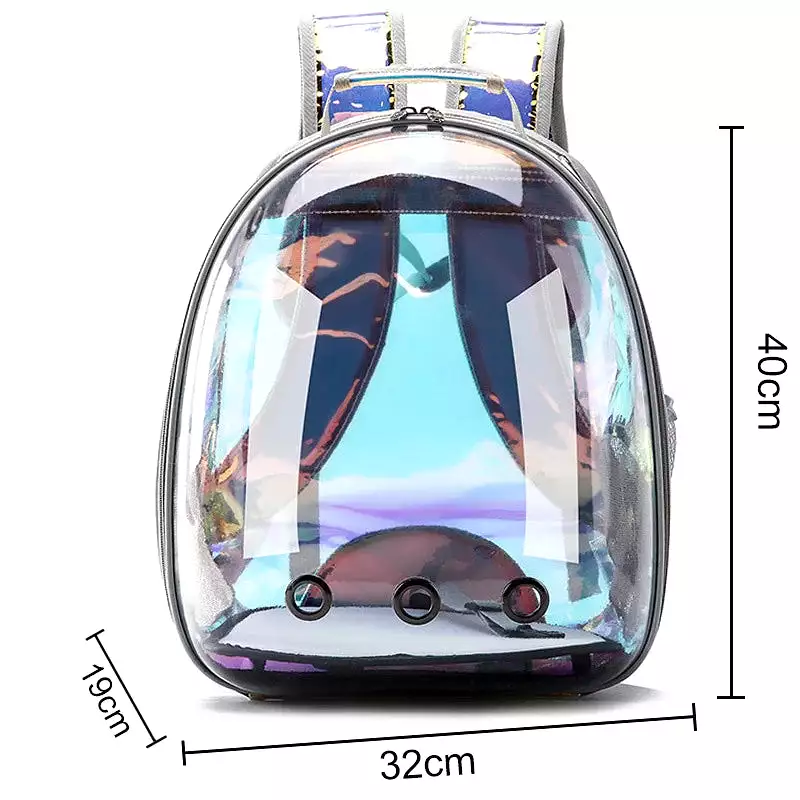 Free shipping Cat bag Breathable Portable Pet Carrier Bag Outdoor Travel backpack for cat and dog Transparent Space pet Backpack