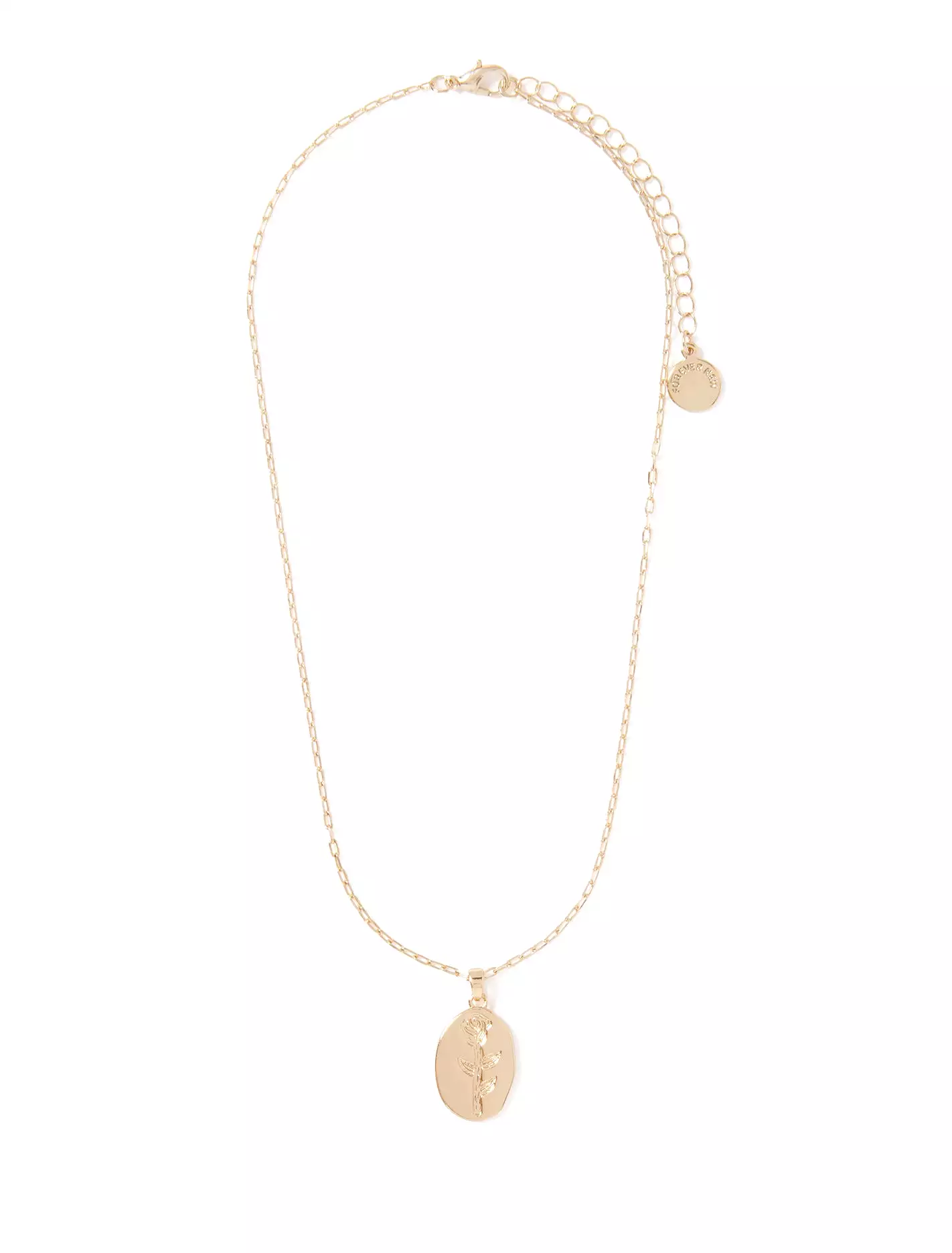 Gail Gold Plated Pendant Necklace