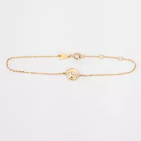 Groovy Single Diamond Disc Bracelet