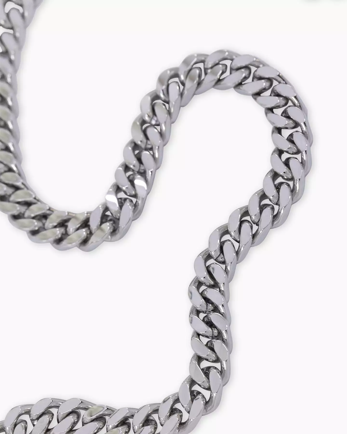 Guess Mainline Link City 21 Diamond Cut 6mm Chain Silver