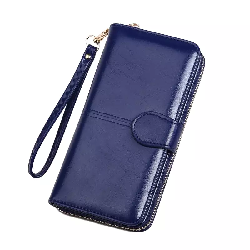 Haute Edition Women's Full Zip Wallet & Phone Holder With Wrist Strap