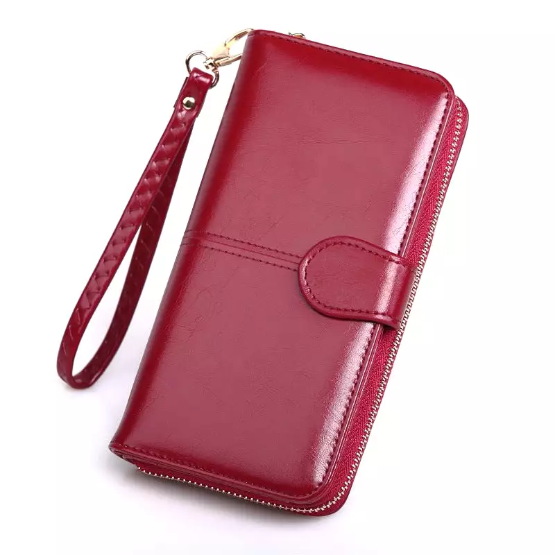 Haute Edition Women's Full Zip Wallet & Phone Holder With Wrist Strap