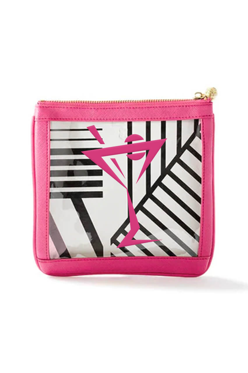 Hot Pink Essentials Clear Bag