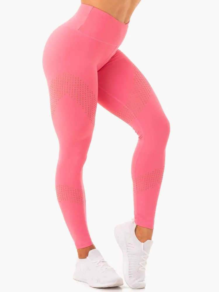 IMPACT HIGH WAISTED LEGGINGS - PINK