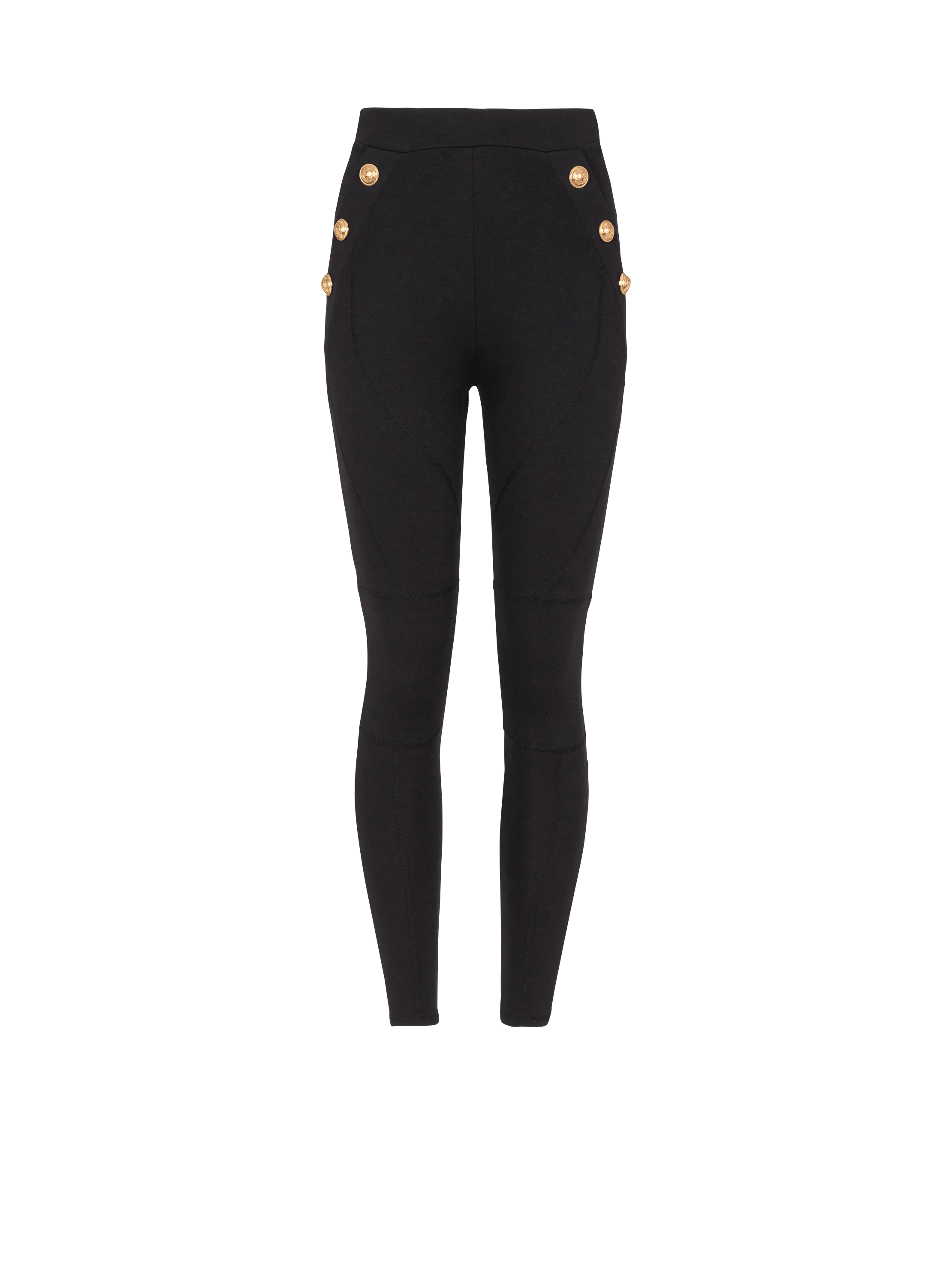 Jersey leggings with 6 buttons