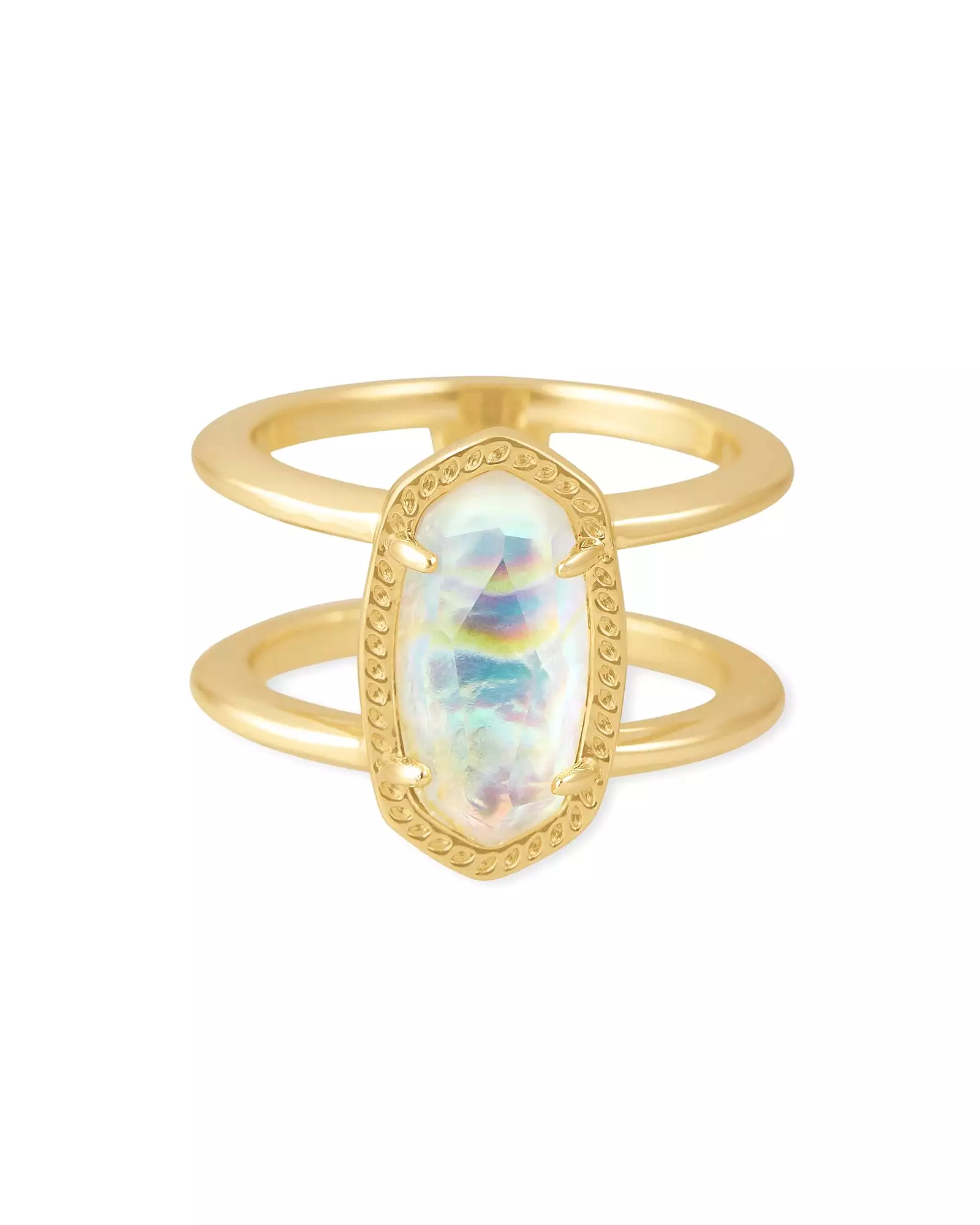 Kendra Scott Elyse Gold Iridescent Abalone Ring