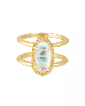 Kendra Scott Elyse Gold Iridescent Abalone Ring