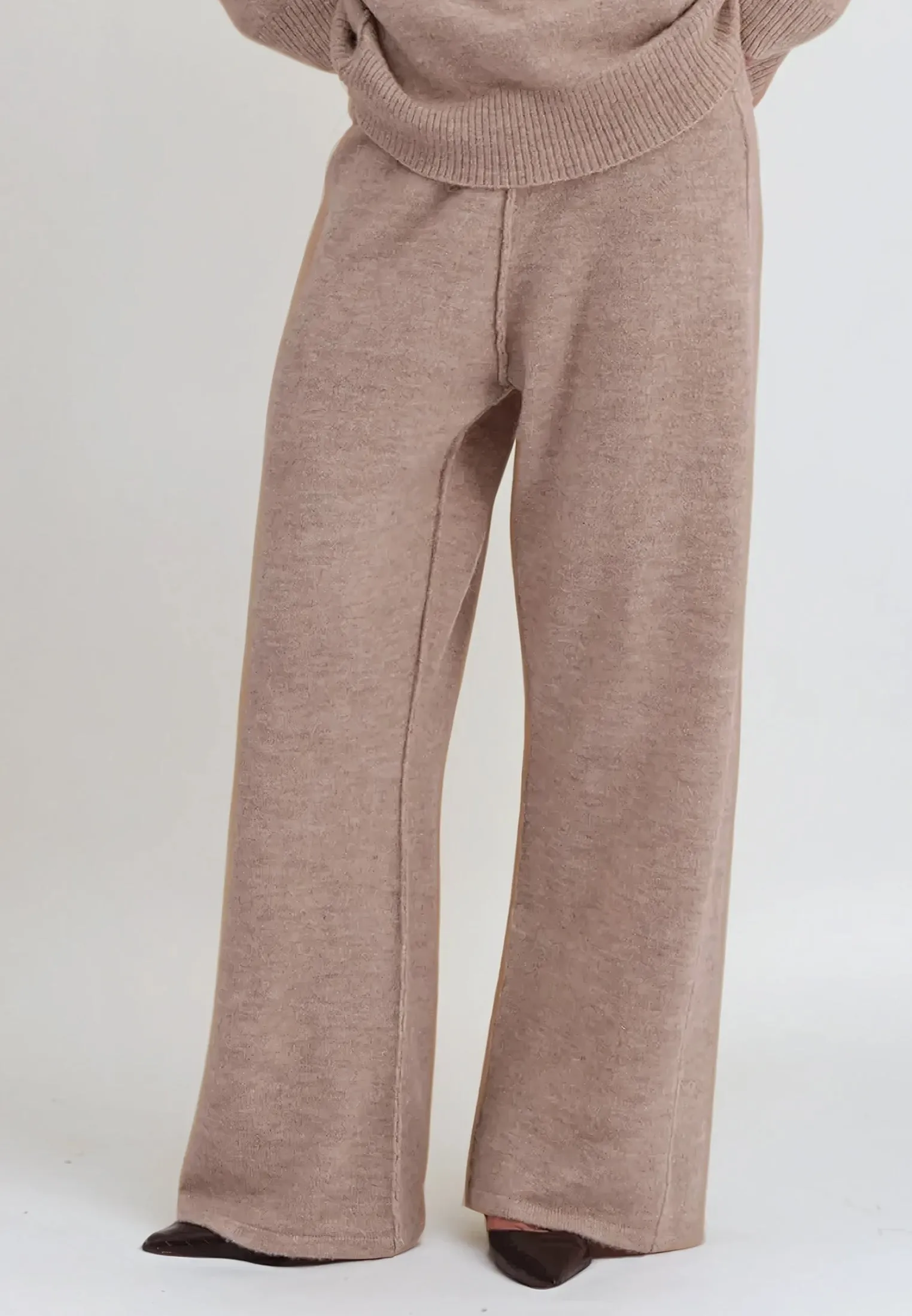 KNIT TROUSERS BEIGE