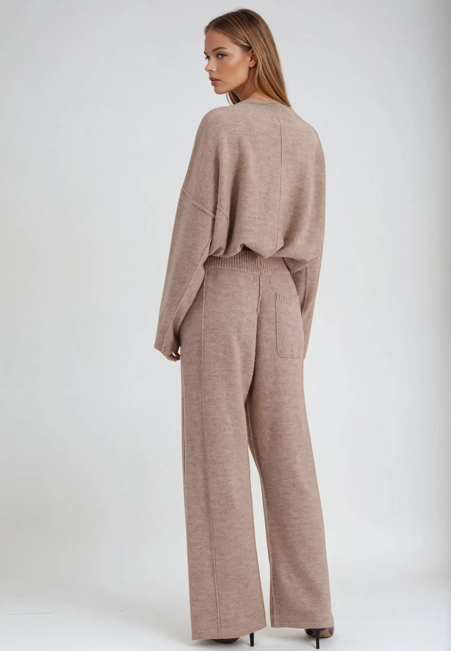 KNIT TROUSERS BEIGE