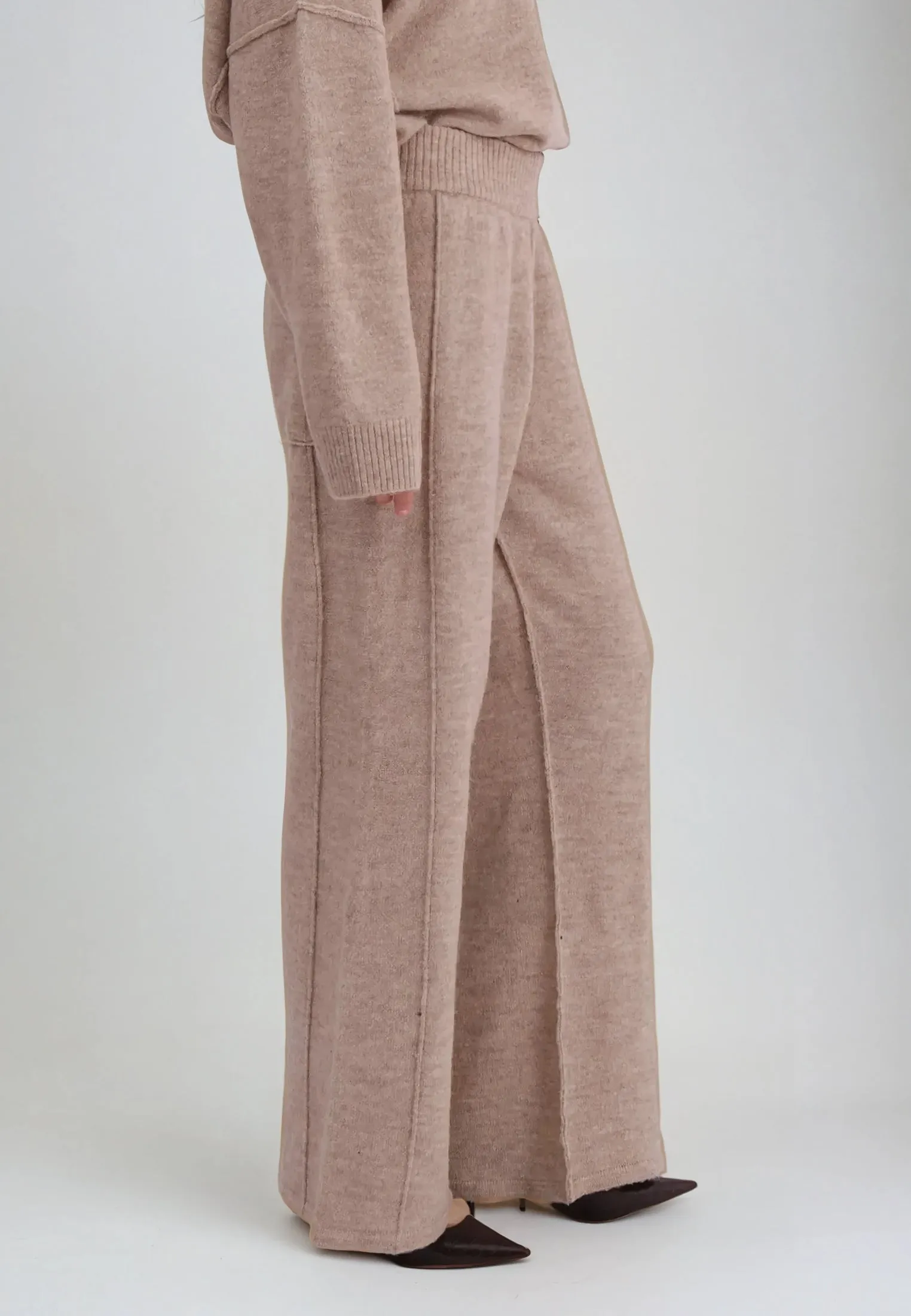 KNIT TROUSERS BEIGE