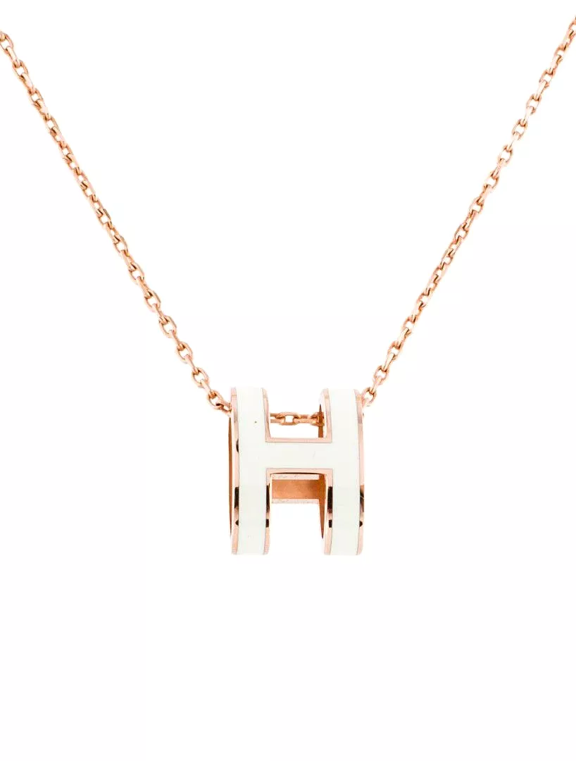 Lacquered Gold Pop H Pendant S 135679