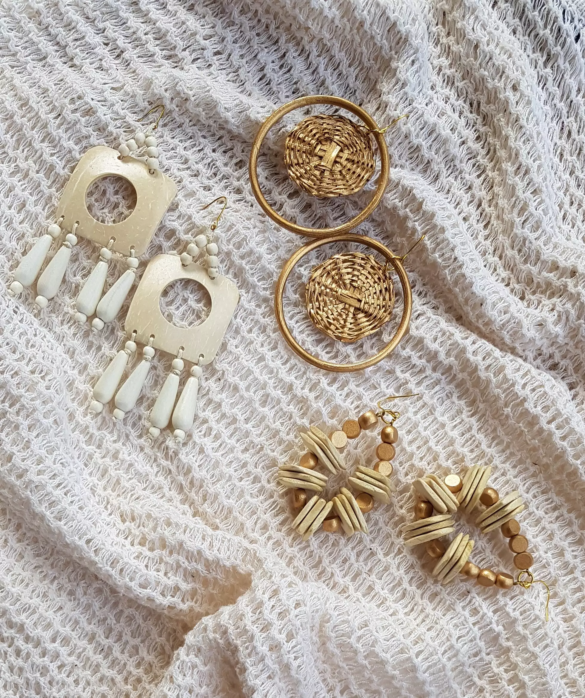 Lana Earrings in White